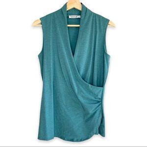 Message Factory Faux Wrap Top